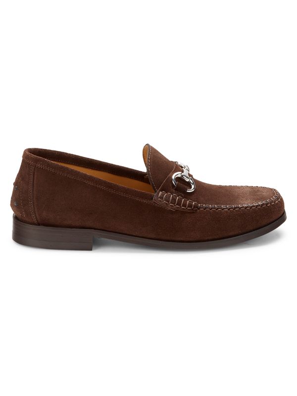 Saks Fifth Avenue Made in Italy Suede Bit Loafers